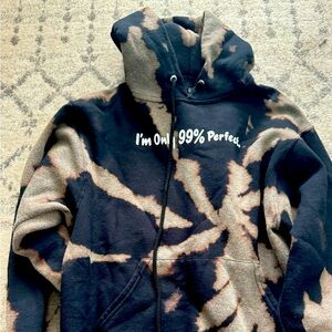 Black Bleach tie dye